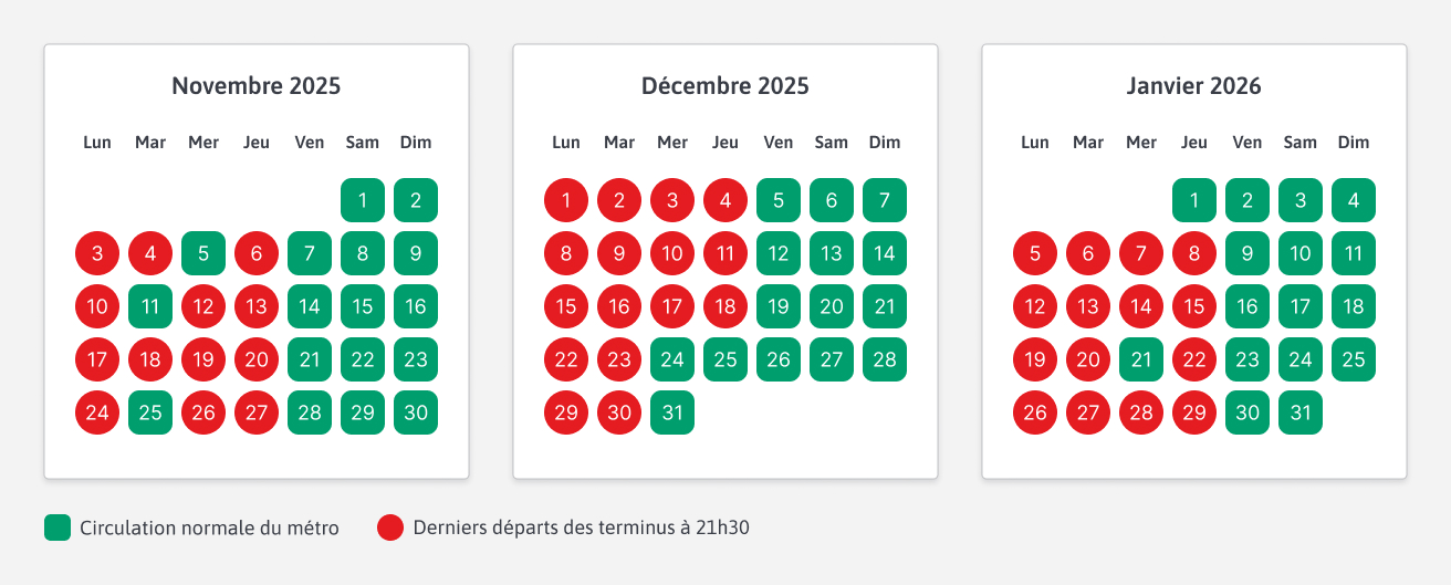 calendrier Neomma