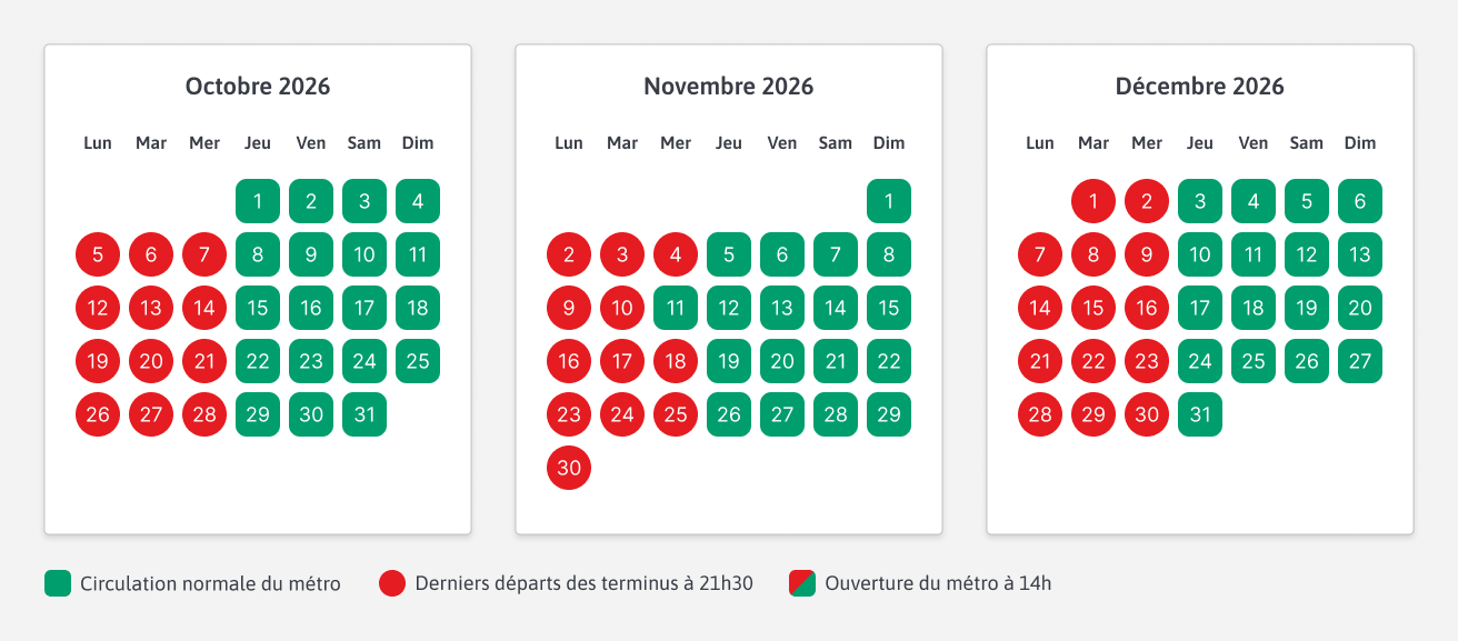 calendrier Neomma