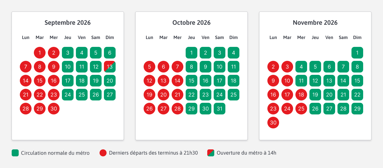 calendrier Neomma